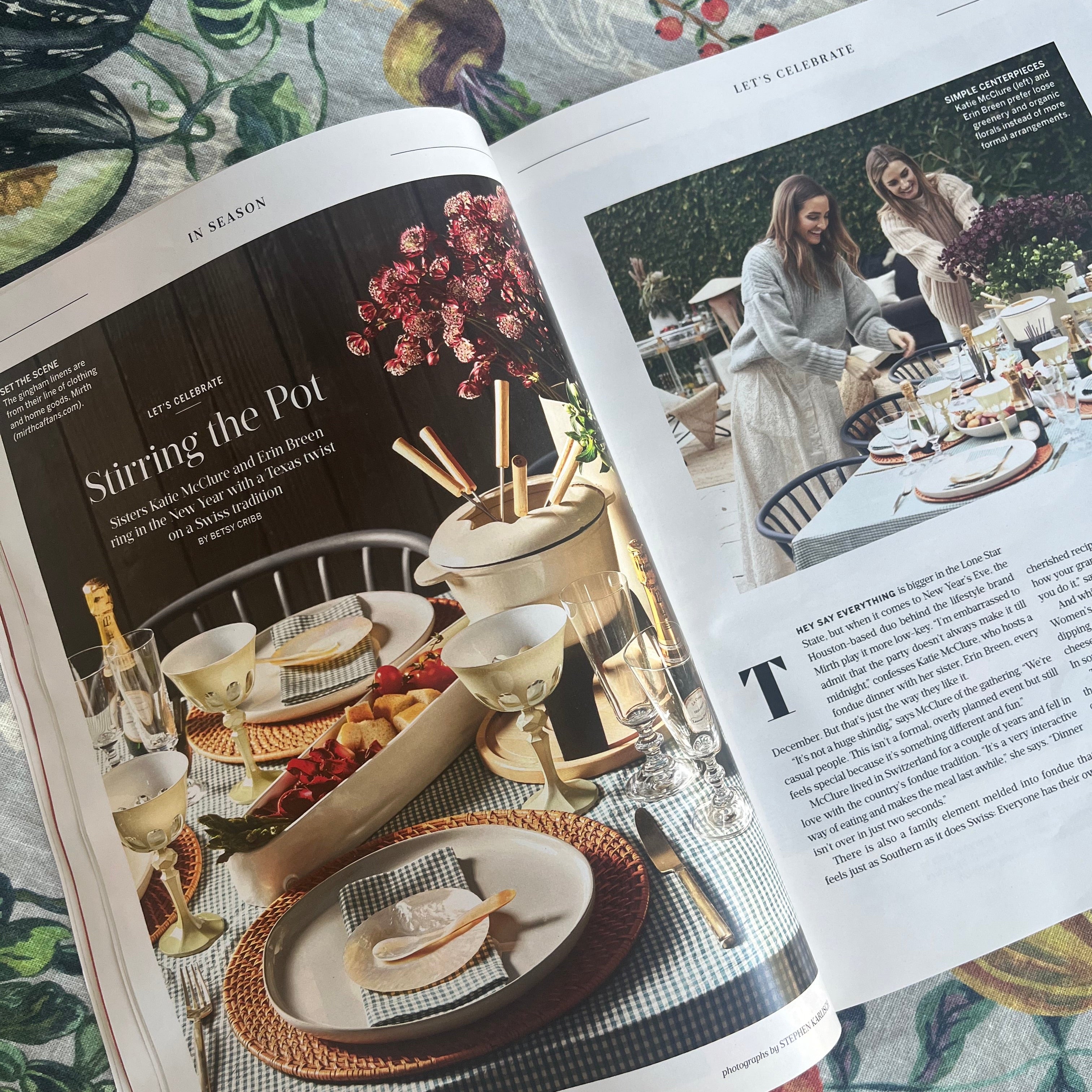 stirring the (fondue) pot with southern living