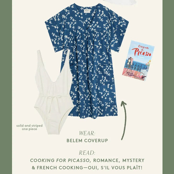 vacation suitcase: 7 dresses + 7 books to pack