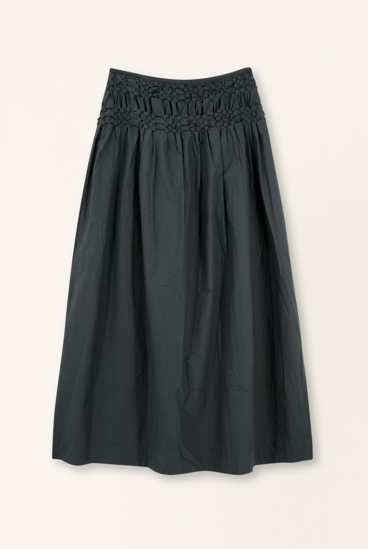 Black skirt on a white background