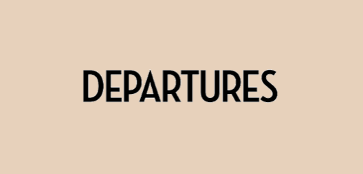 departures<br />march 2019