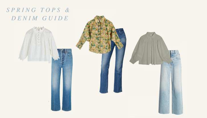 spring tops & denim guide