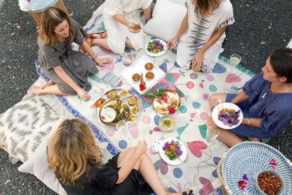picnicking, mirth style.