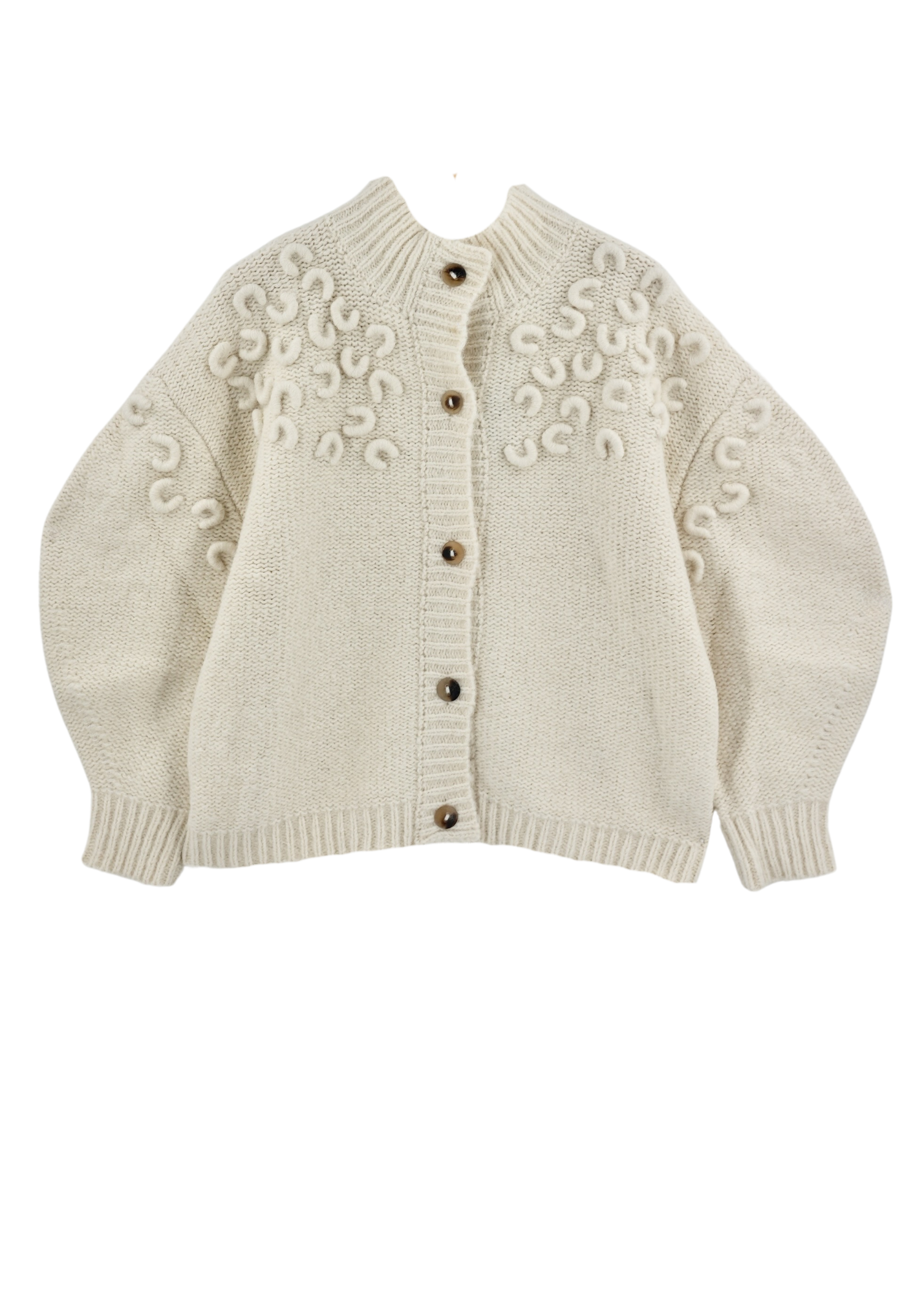 Cusco Croissant Cardigan in Ivory – MIRTH Cusco Croissant Cardigan in Ivory – MIRTH
