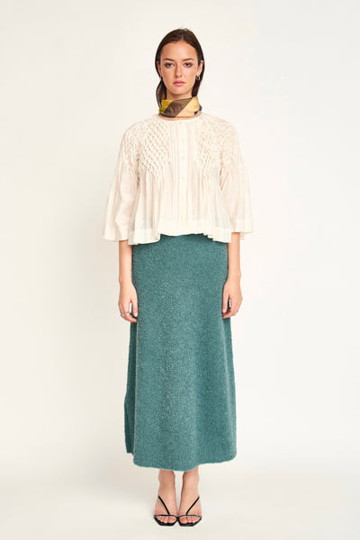 Estes Boucle Skirt in Spruce – MIRTH