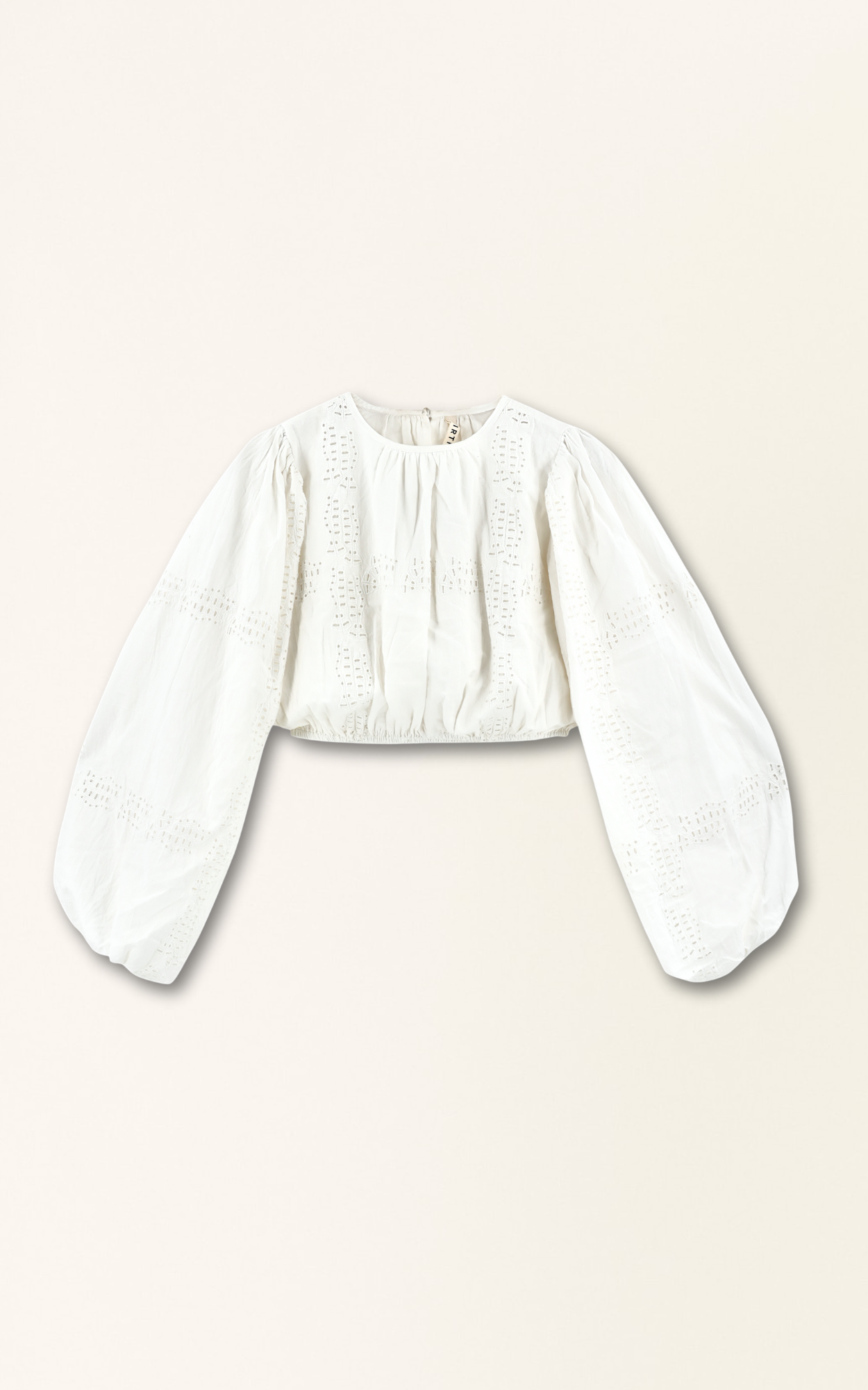 Andaman Bubble Top in White Marine Eyelet – MIRTH