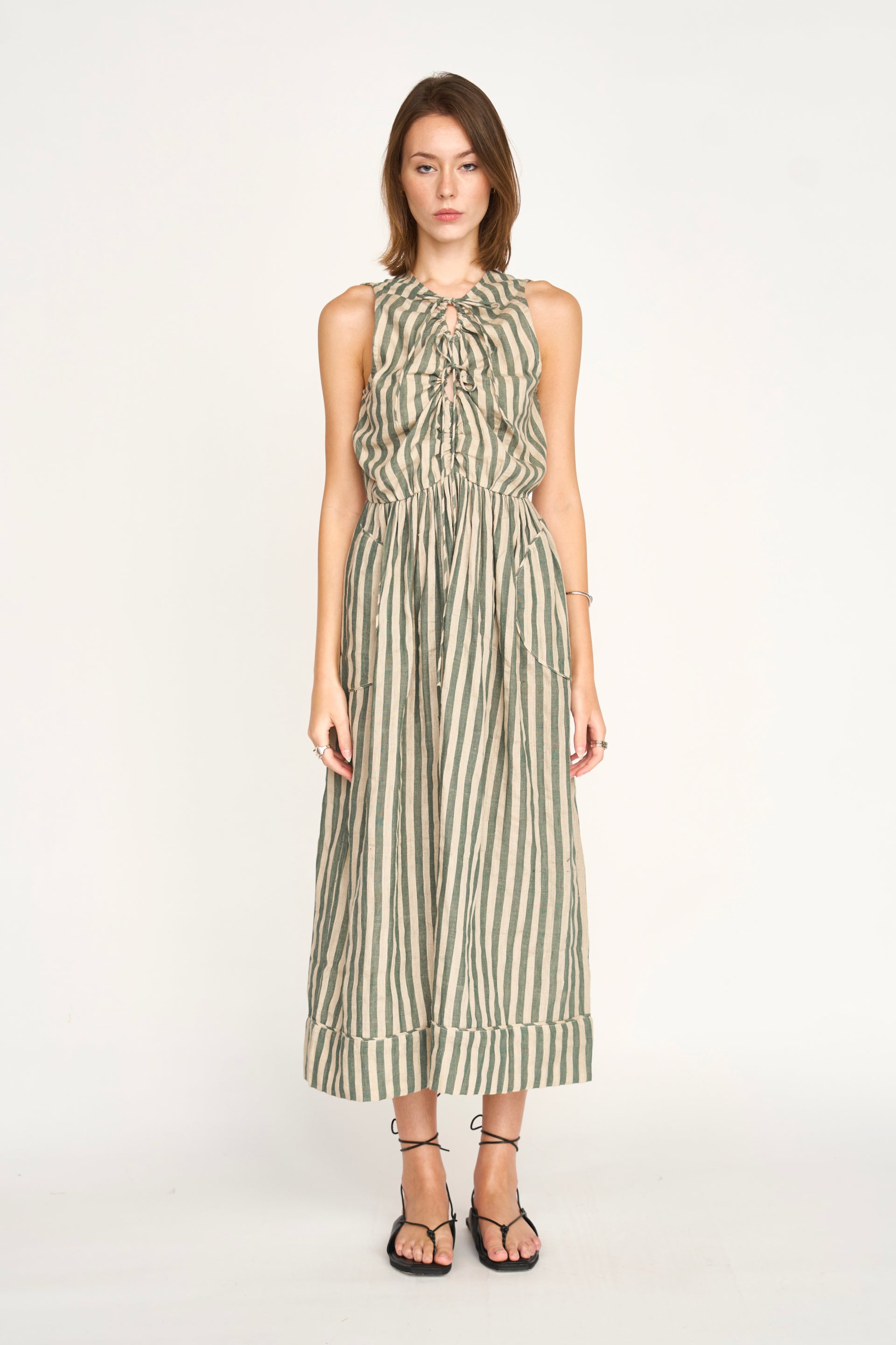 safari dress Cerritos Dress in Safari Stripe L