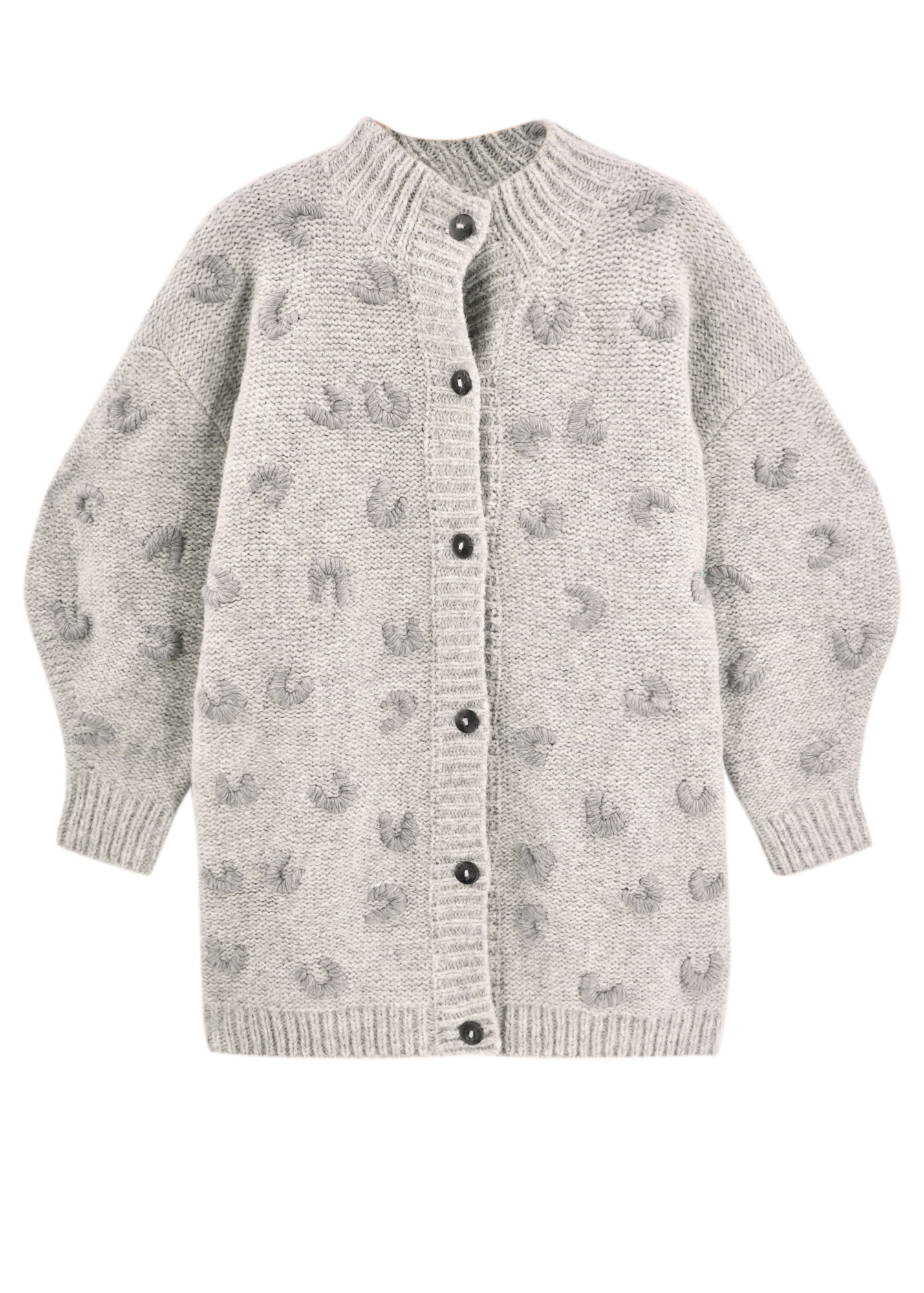 Cusco Long Croissant Cardigan in Dove Grey – MIRTH Cusco Long Croissant Cardigan in Dove Grey – MIRTH