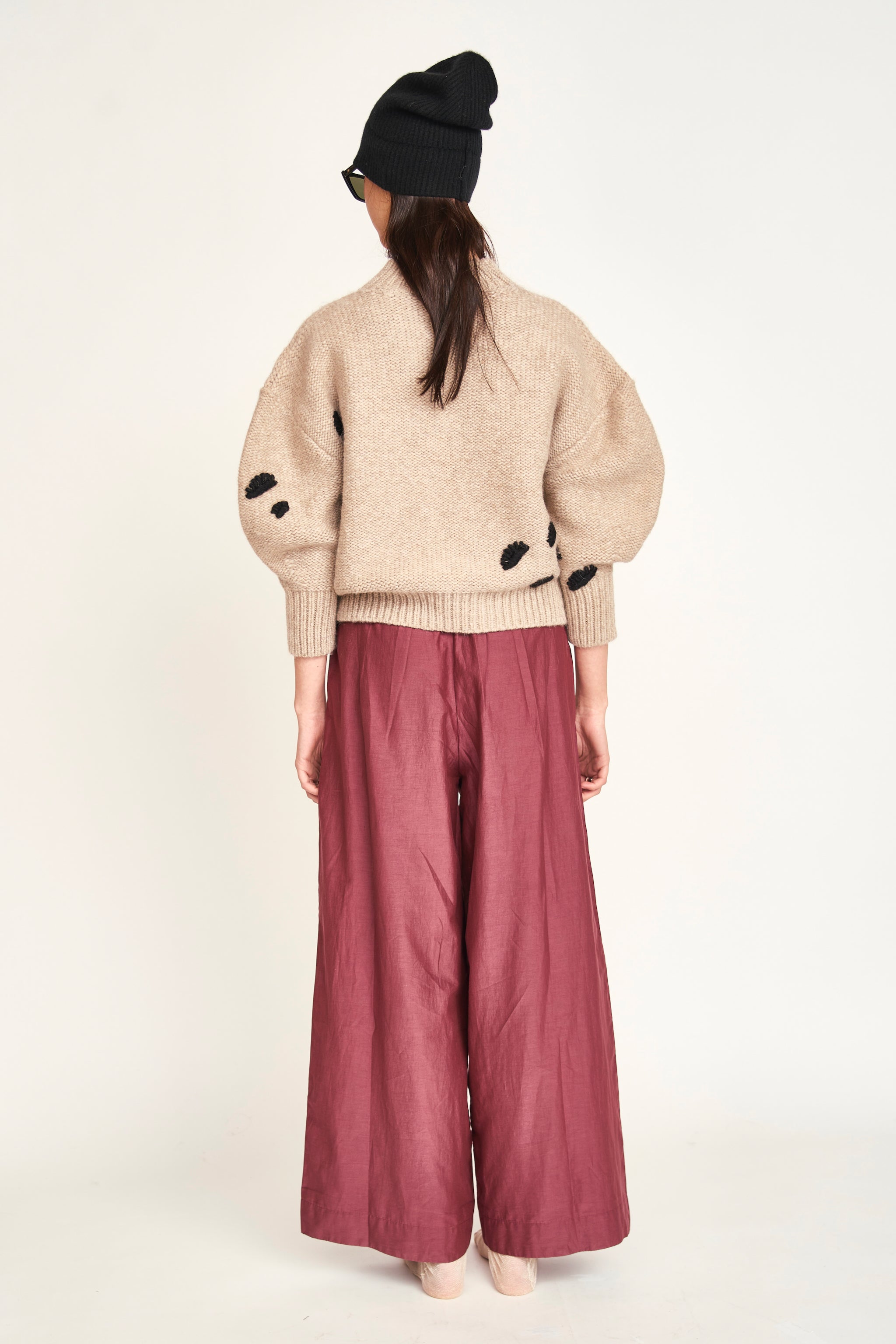 トップス Scallop Cut Knitted Pullover Mame Kurogouchi(マメ) Scallop Cut Knitted Pullover