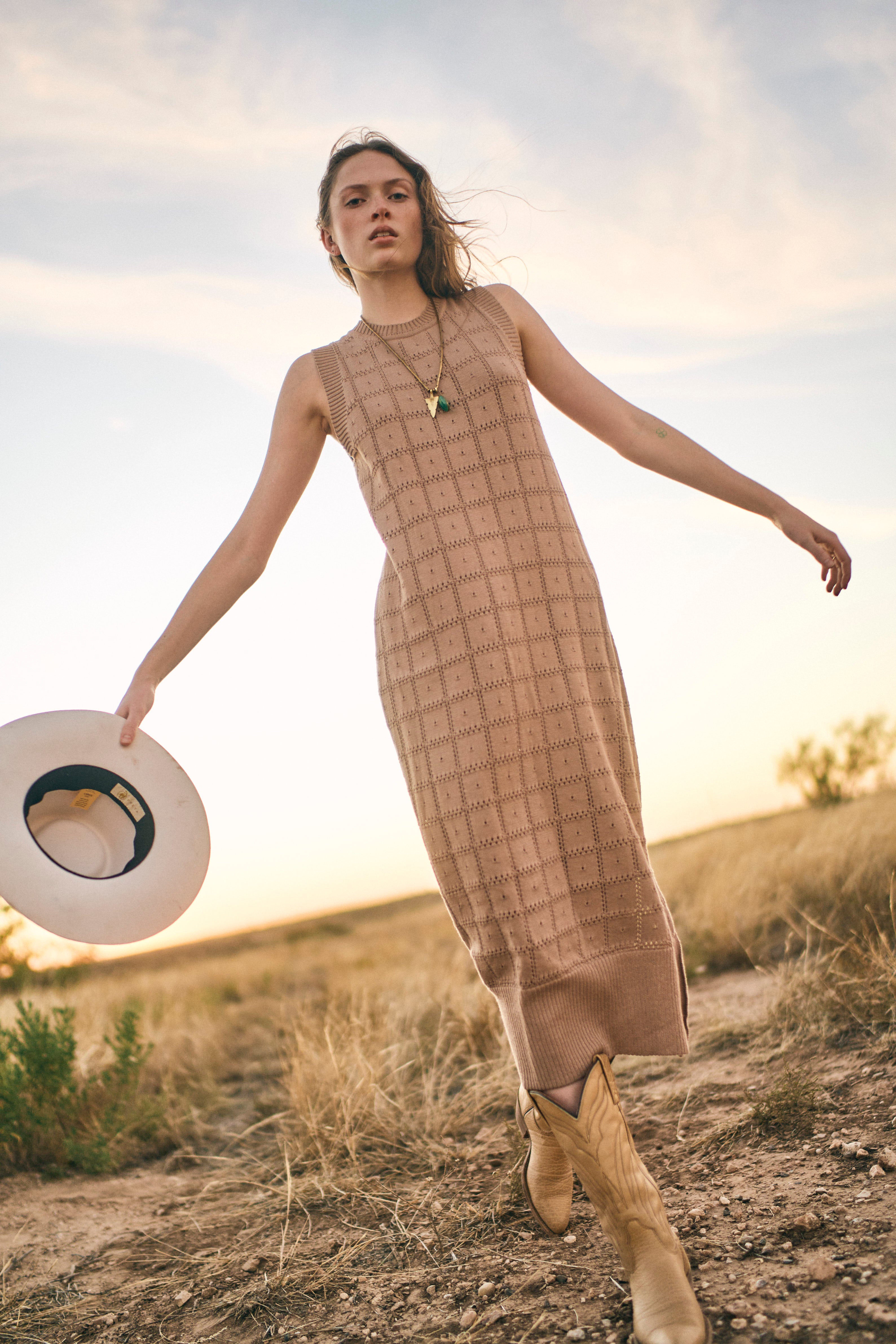 Laguna Beach Weekend Knit Mini Dress - Mocha - H&O