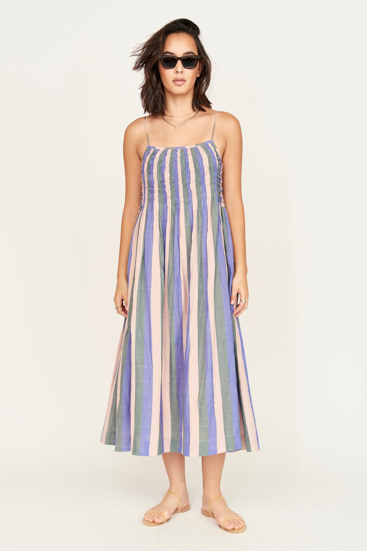 Janeiro Dress Carnival Stripe