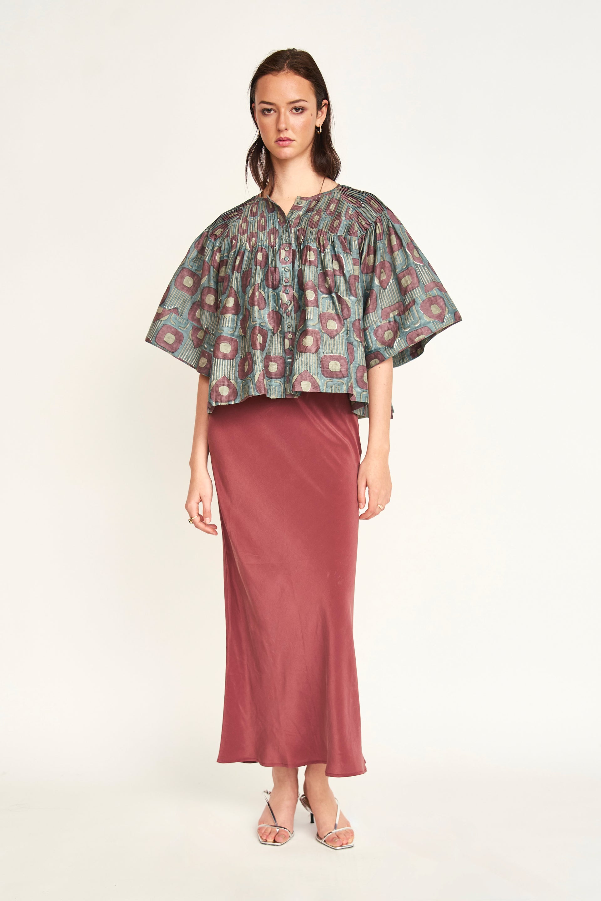 Kerala Blouse Mallard Coeur