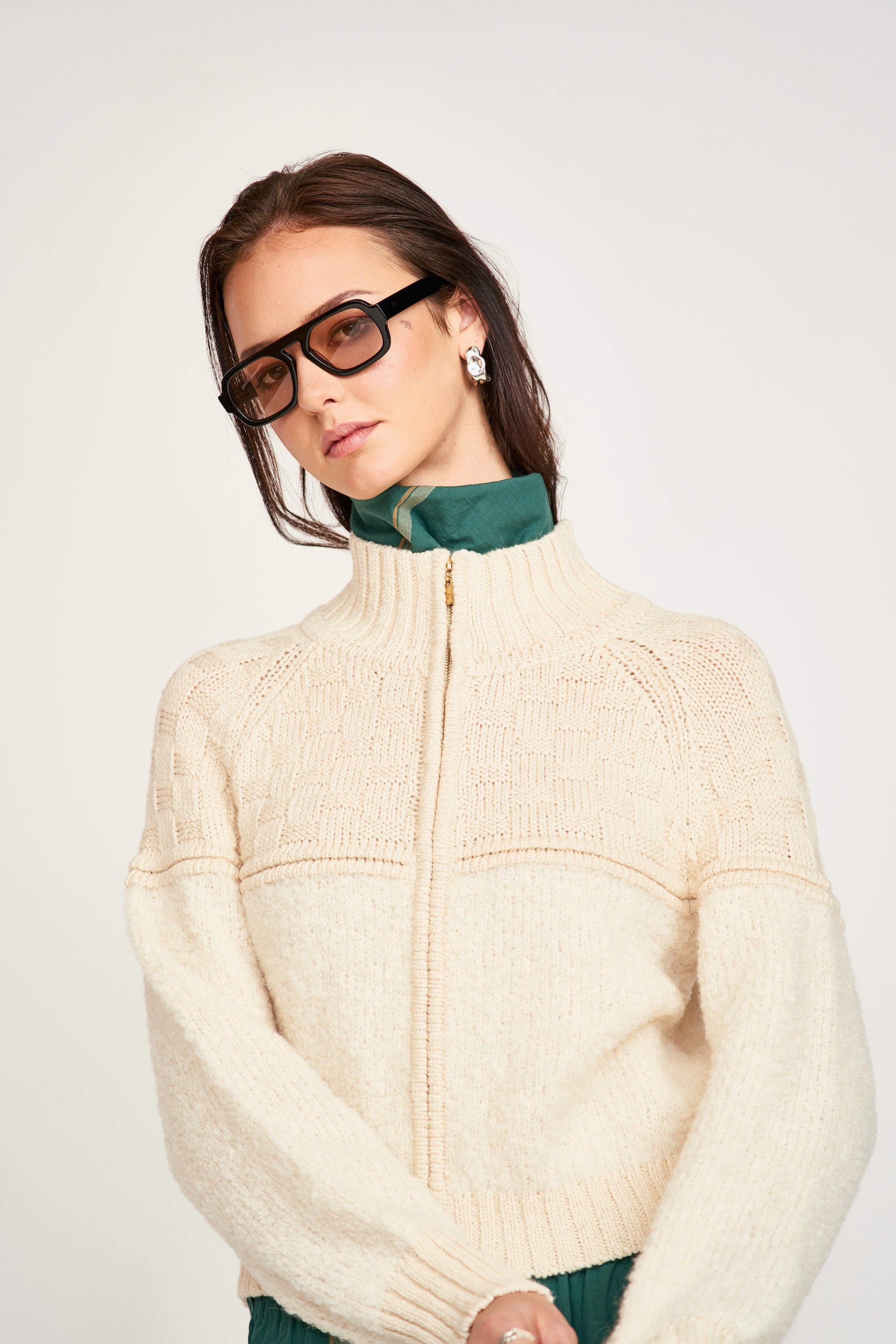 Klosters Zip Sweater in Alabaster – MIRTH