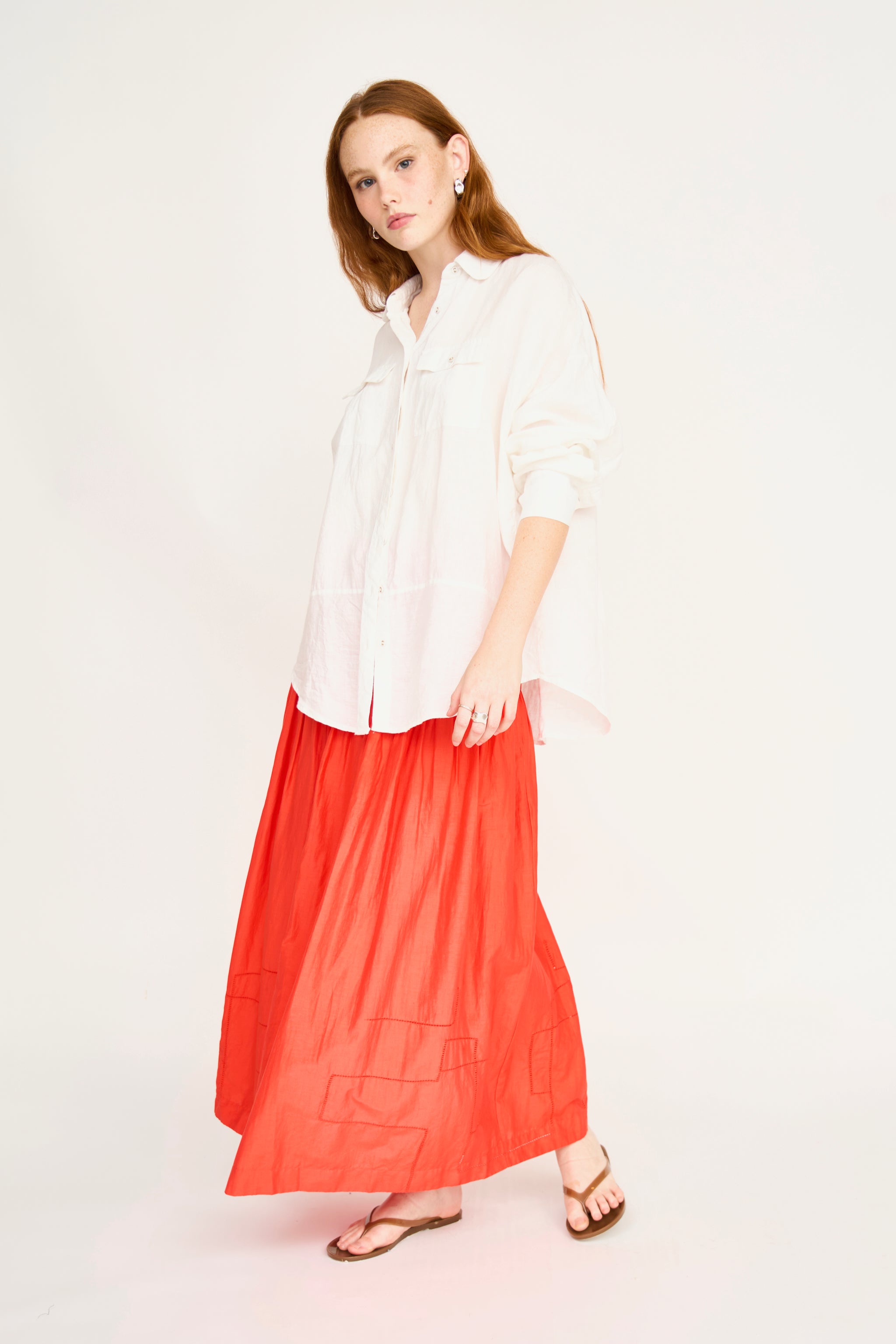 Kyoto Shirt in White Linen – MIRTH