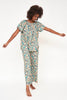 Pajama Pant Set in Onyx Bloom