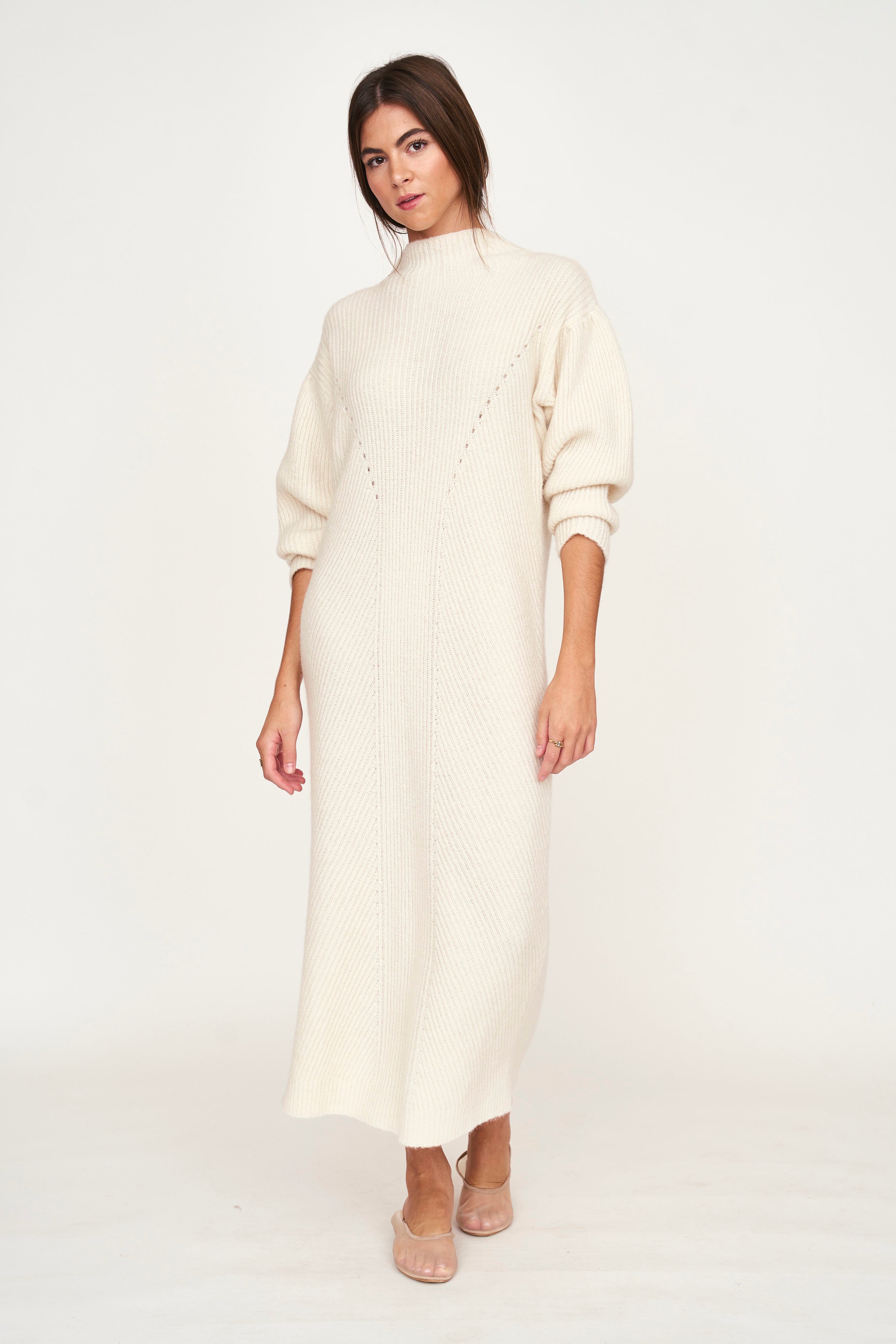Mirth Pichu Pichu Sweater Dress in Ivory (Pre Order) M