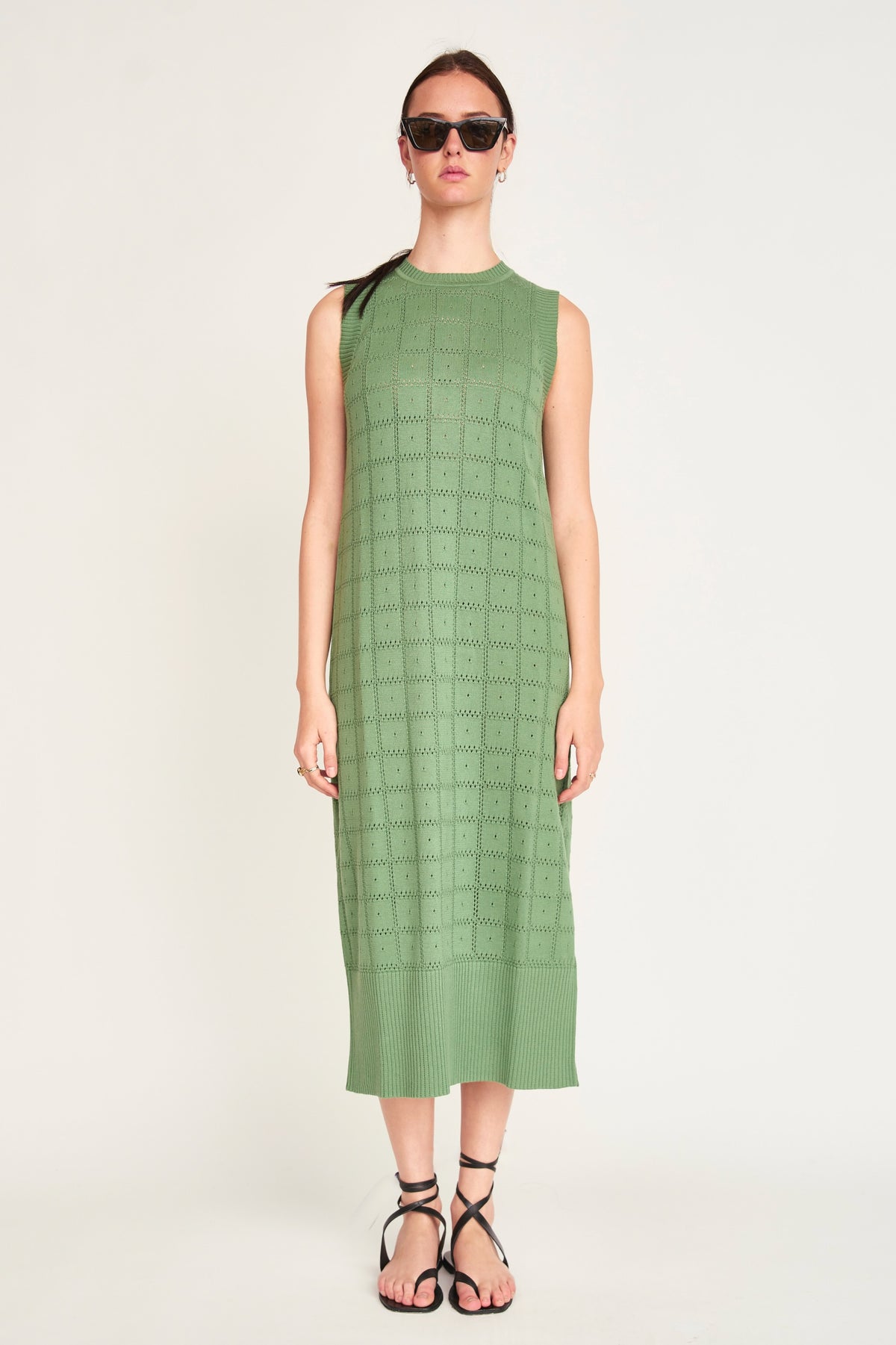 Kona Pointelle Knit Dress