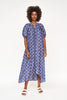 somerset dress in lapis shell