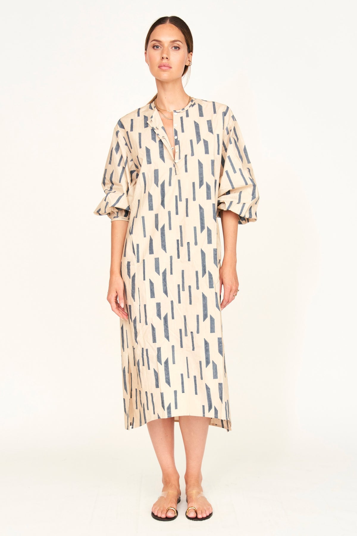 Kona Caftan Parchment Rainfall