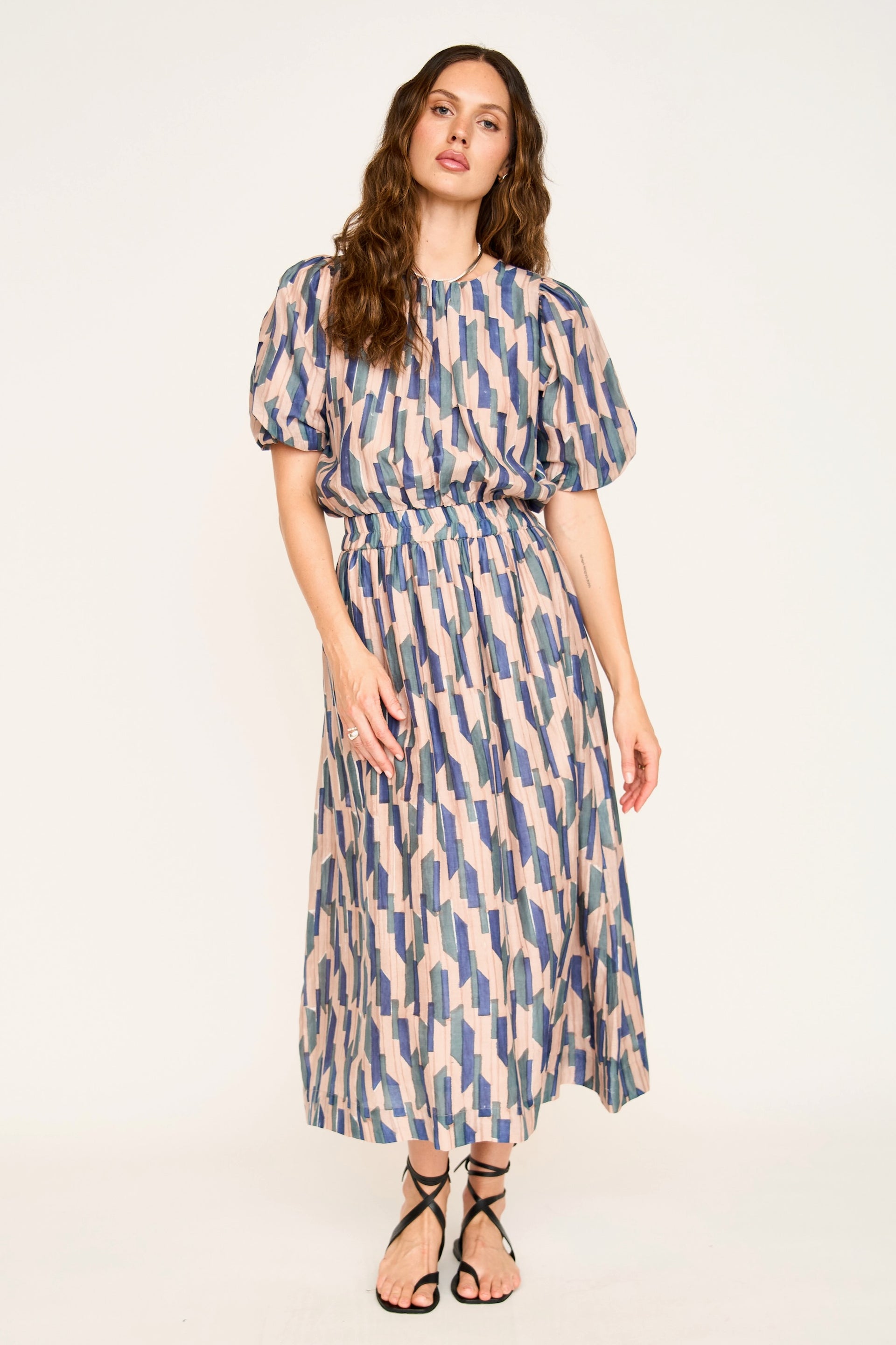 Verona Skirt Cerulean Rainfall