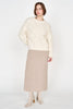 bellagio knit dress in taupe