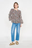 fez blouse in amaryllis