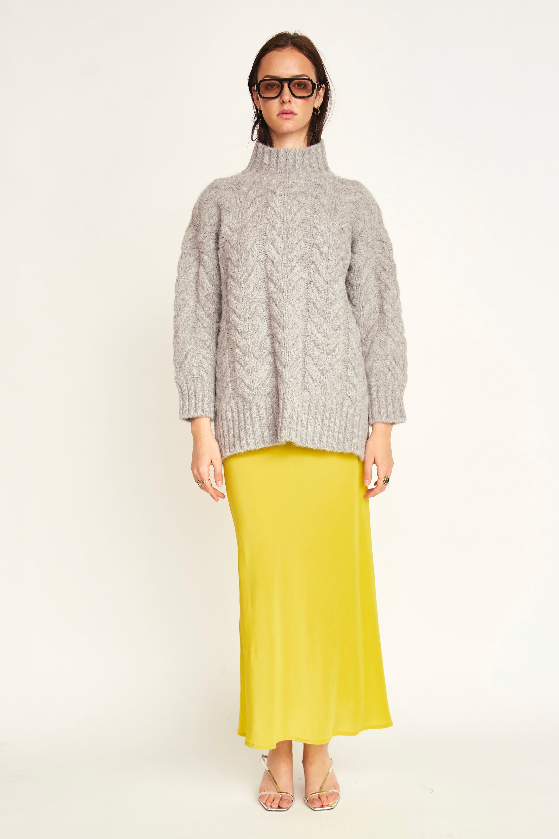 Salida Cable Turtleneck Dove