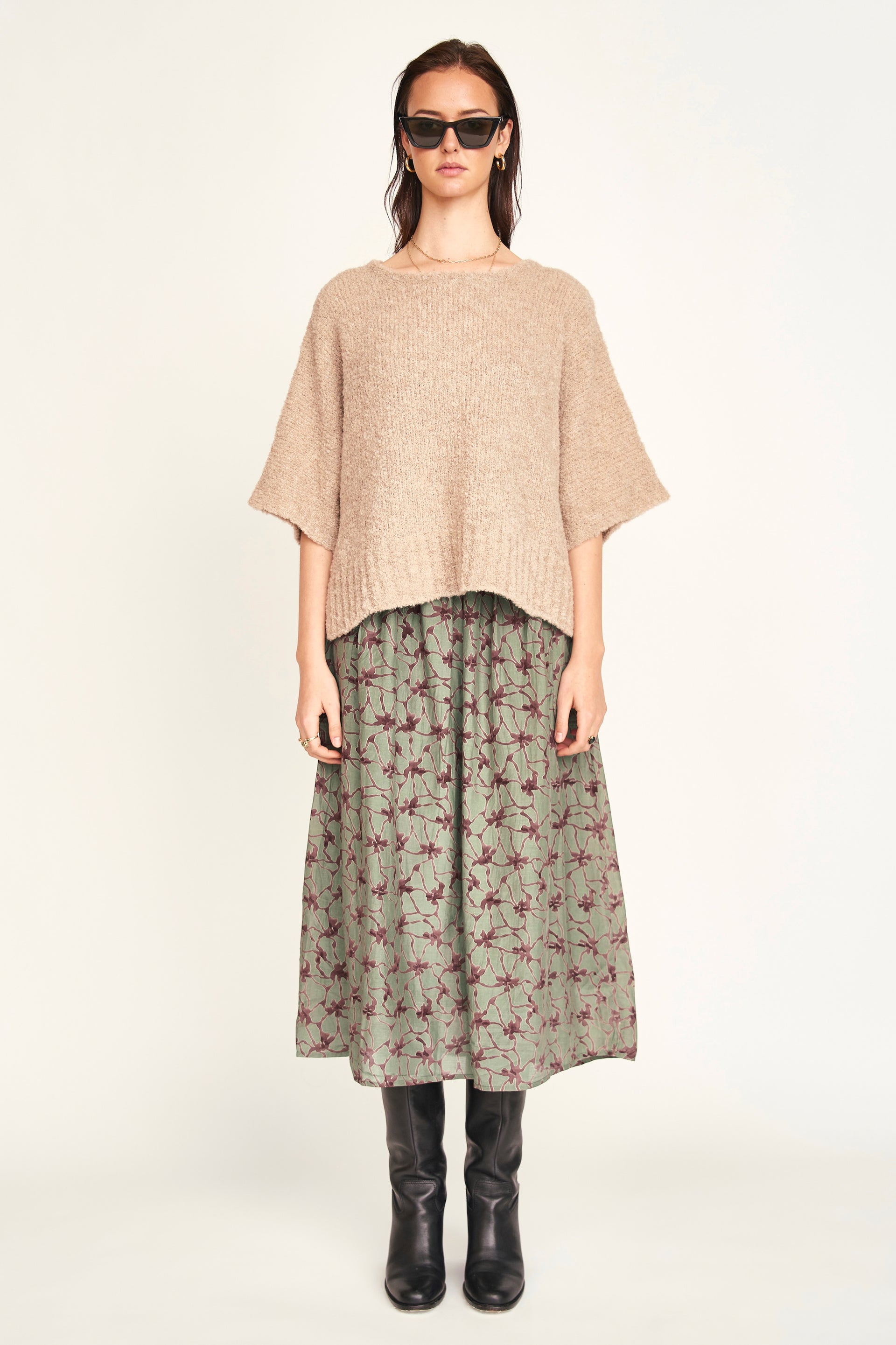 Fez Boucle Top Graham Cracker