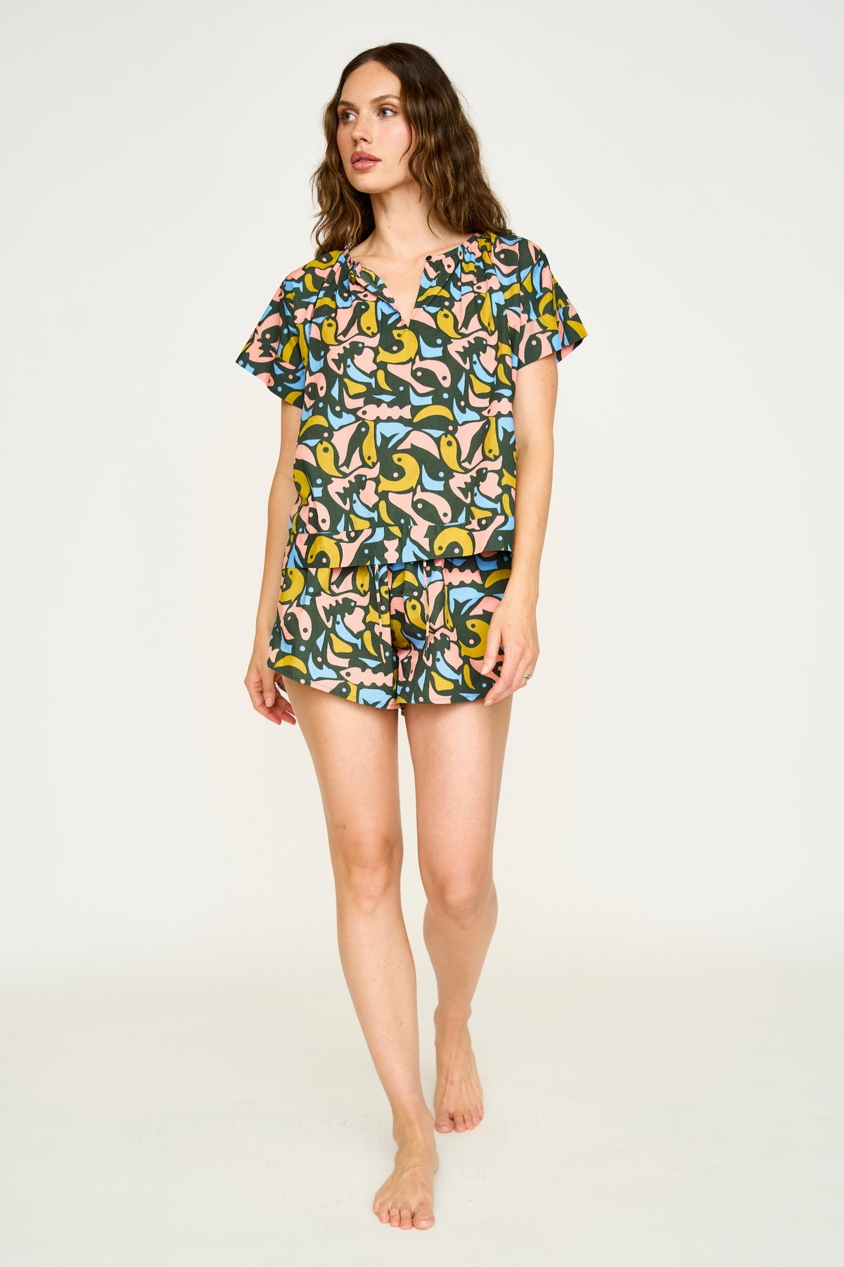Pajama Tap Short Set Guppy