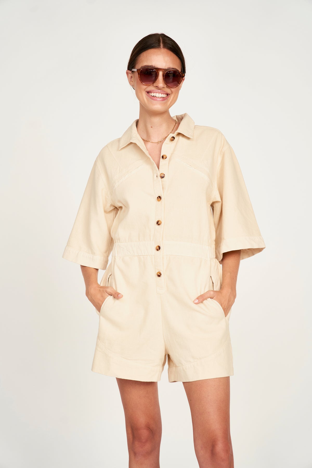 andmary Dorothy rompers skirt beige andmary Dorothy rompers skirt 