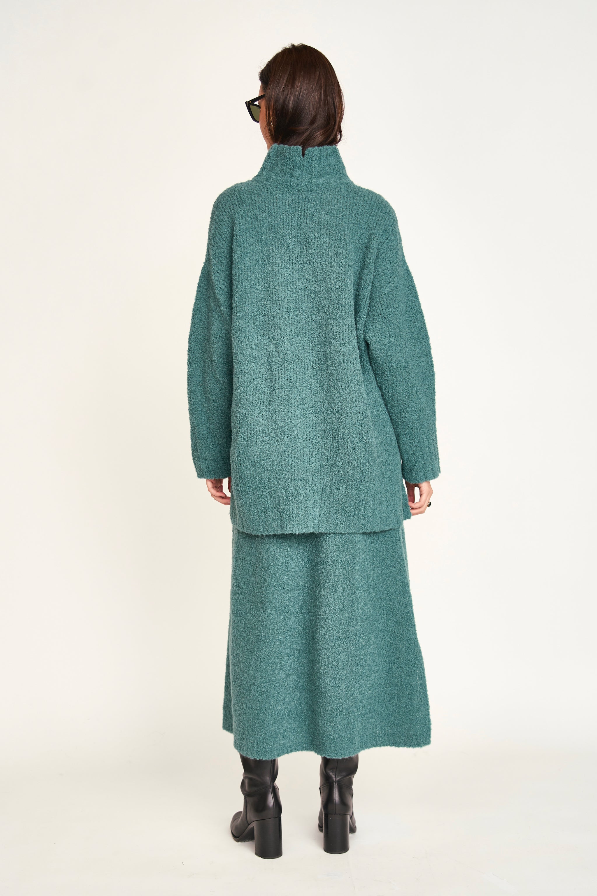 Salida Boucle Turtleneck in Spruce – MIRTH