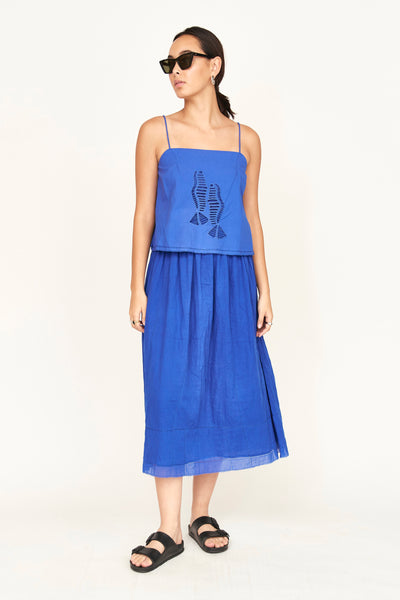 Zuma Marine Tank in Lapis – MIRTH