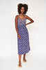 deia dress in petunia / lapis shell