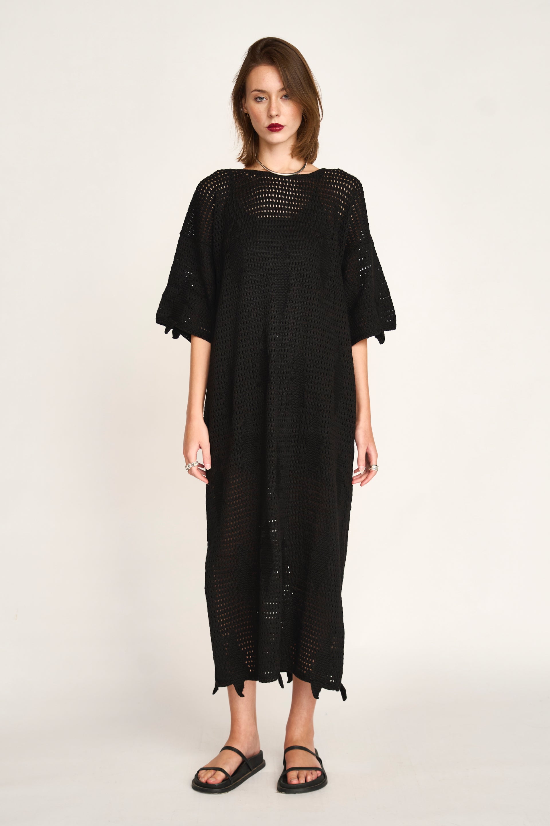 outer design dress ASOS Design - Long Sleeve Sheer Maxi Dress - Women - Polyester/Spandex/Polyamide - 4 US