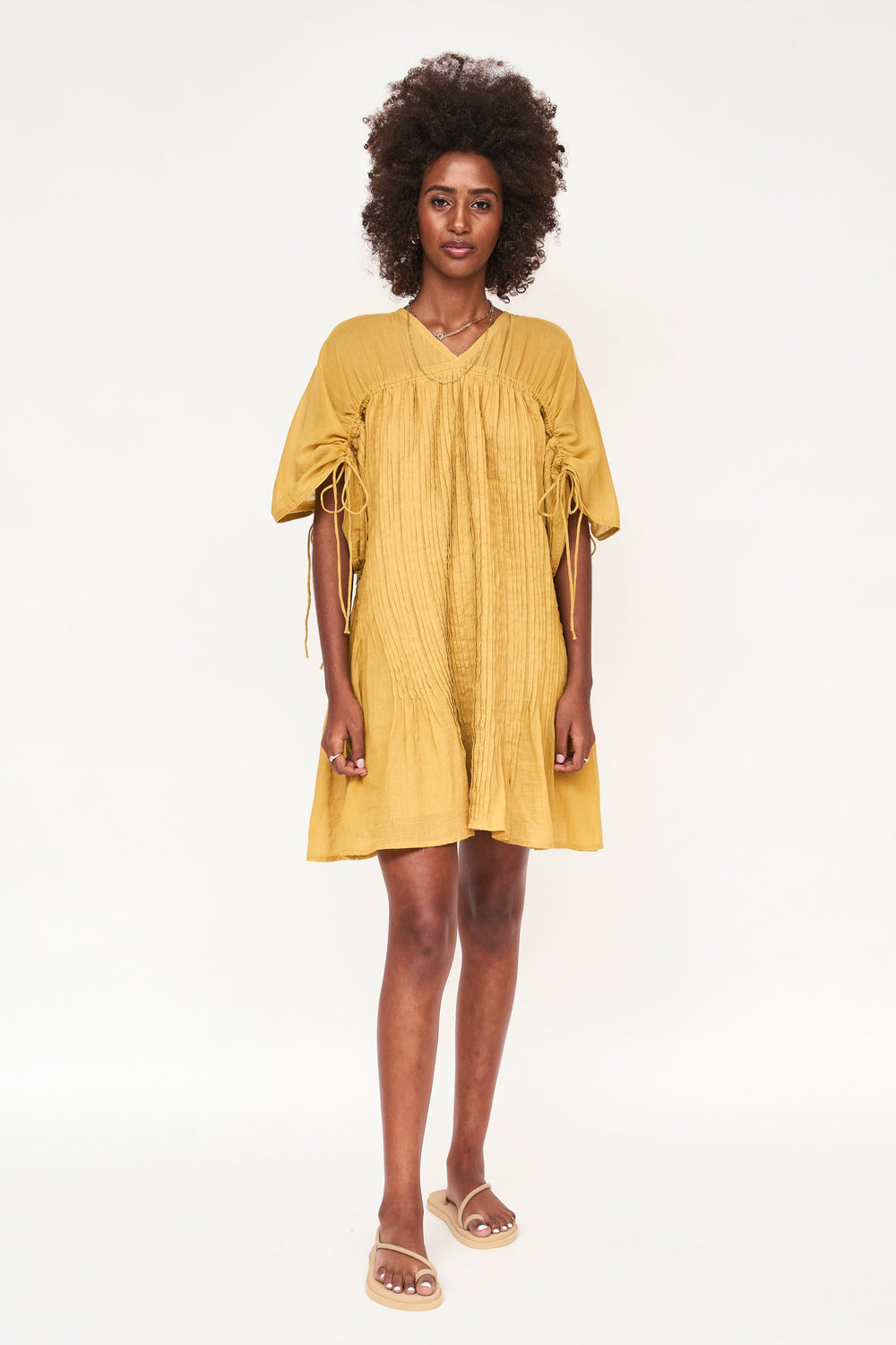 Tunic Dress in Gold — LeParisPetit by I love linen