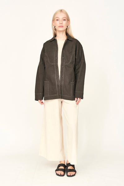 Teton Jacket in Black Olive – MIRTH