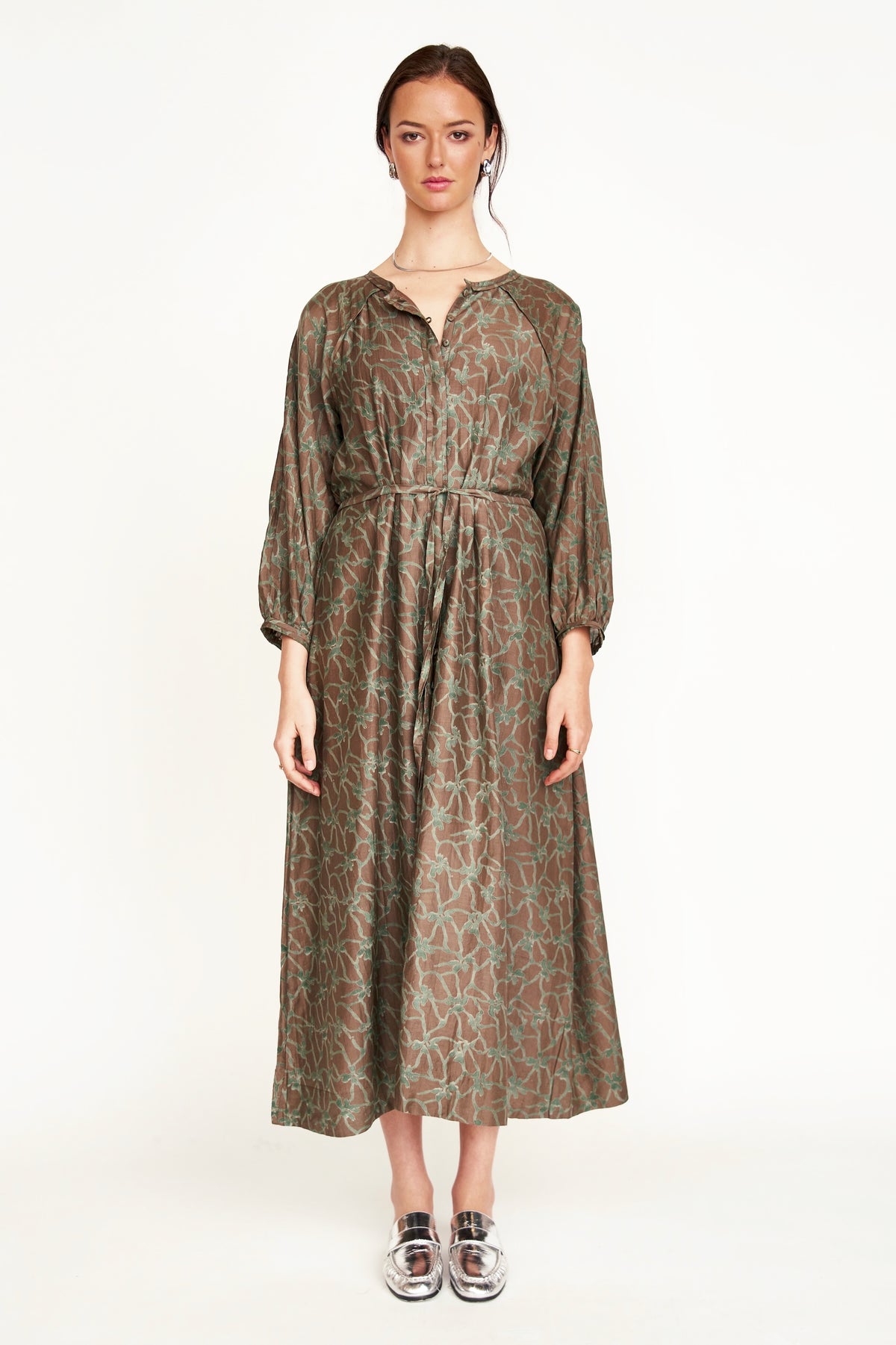 MIRTH Somerset Dress in Molten Kudzu