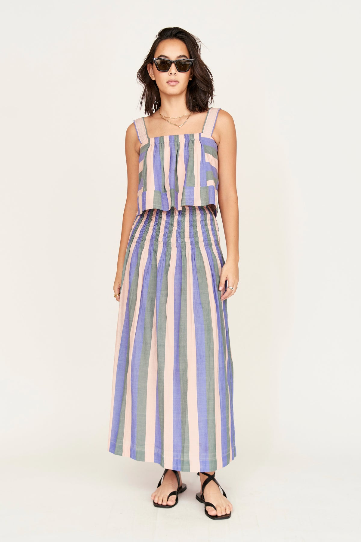Monaco Tank Carnival Stripe