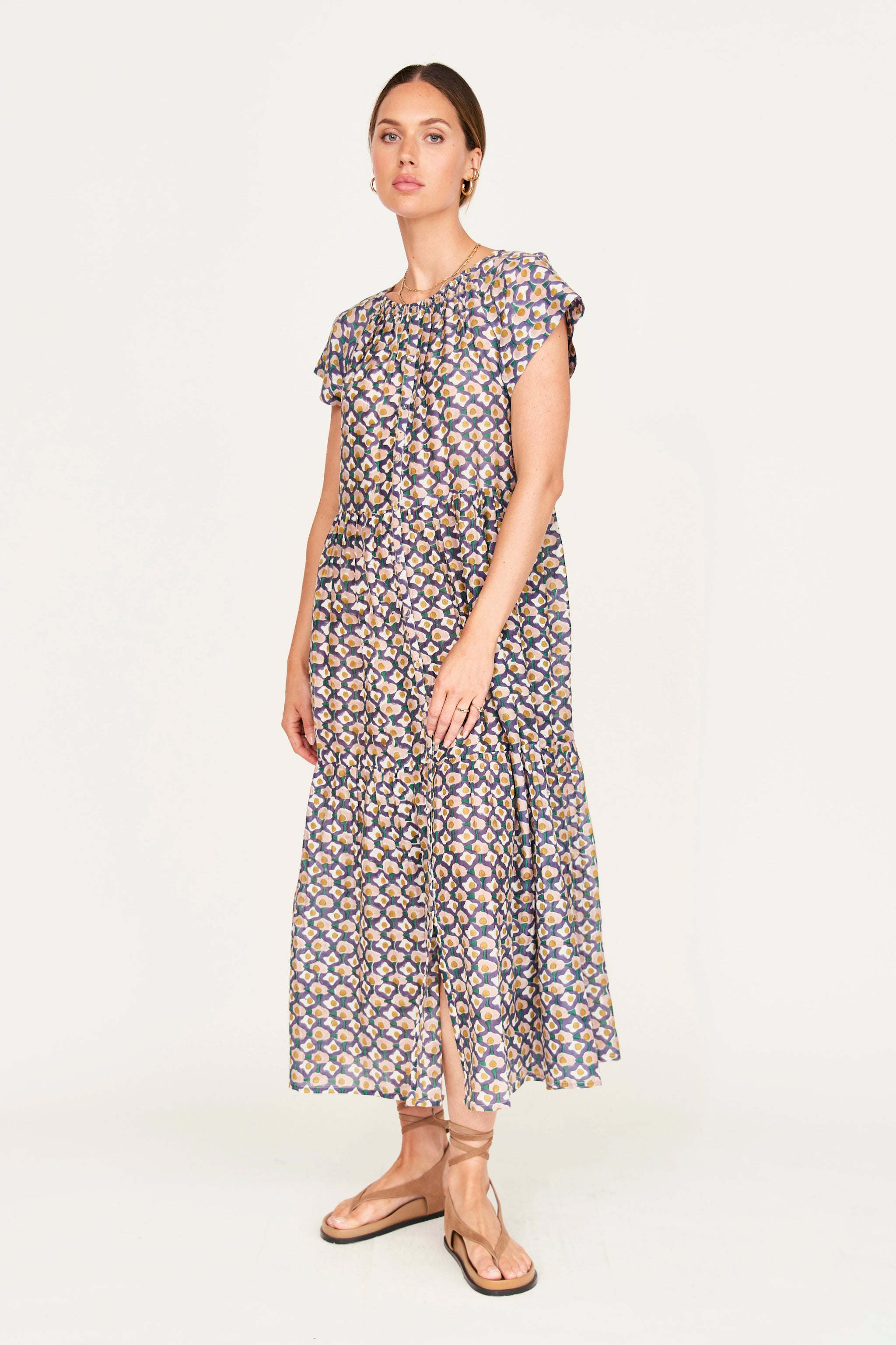 Vienna Volume Sleeve Shirt Dress Mサイズ Volume Sleeve A-Line Shirt Dress | Shell White – MYLAN