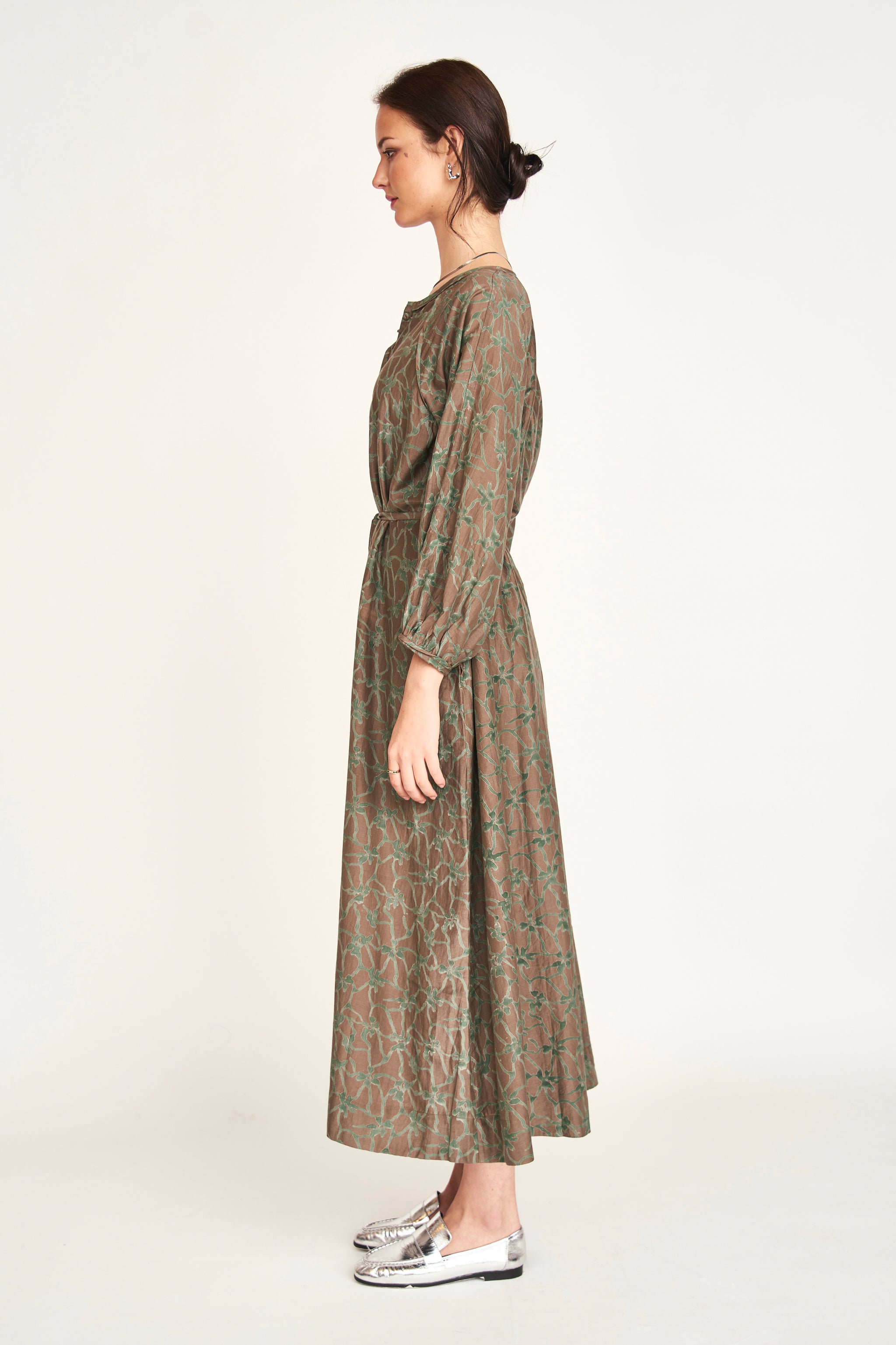 Merith Dress in Black and Red