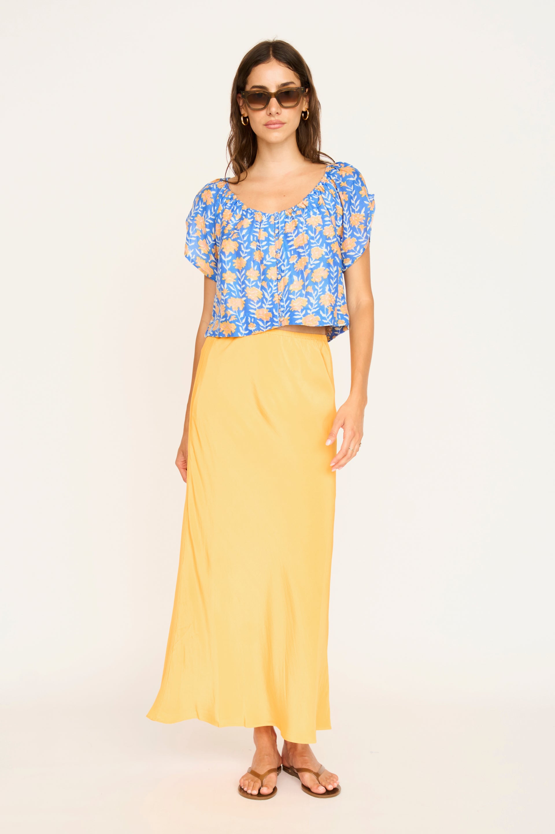 capri top dress for ladies Blue Banarasi Kim Khwab Top and Capri Set