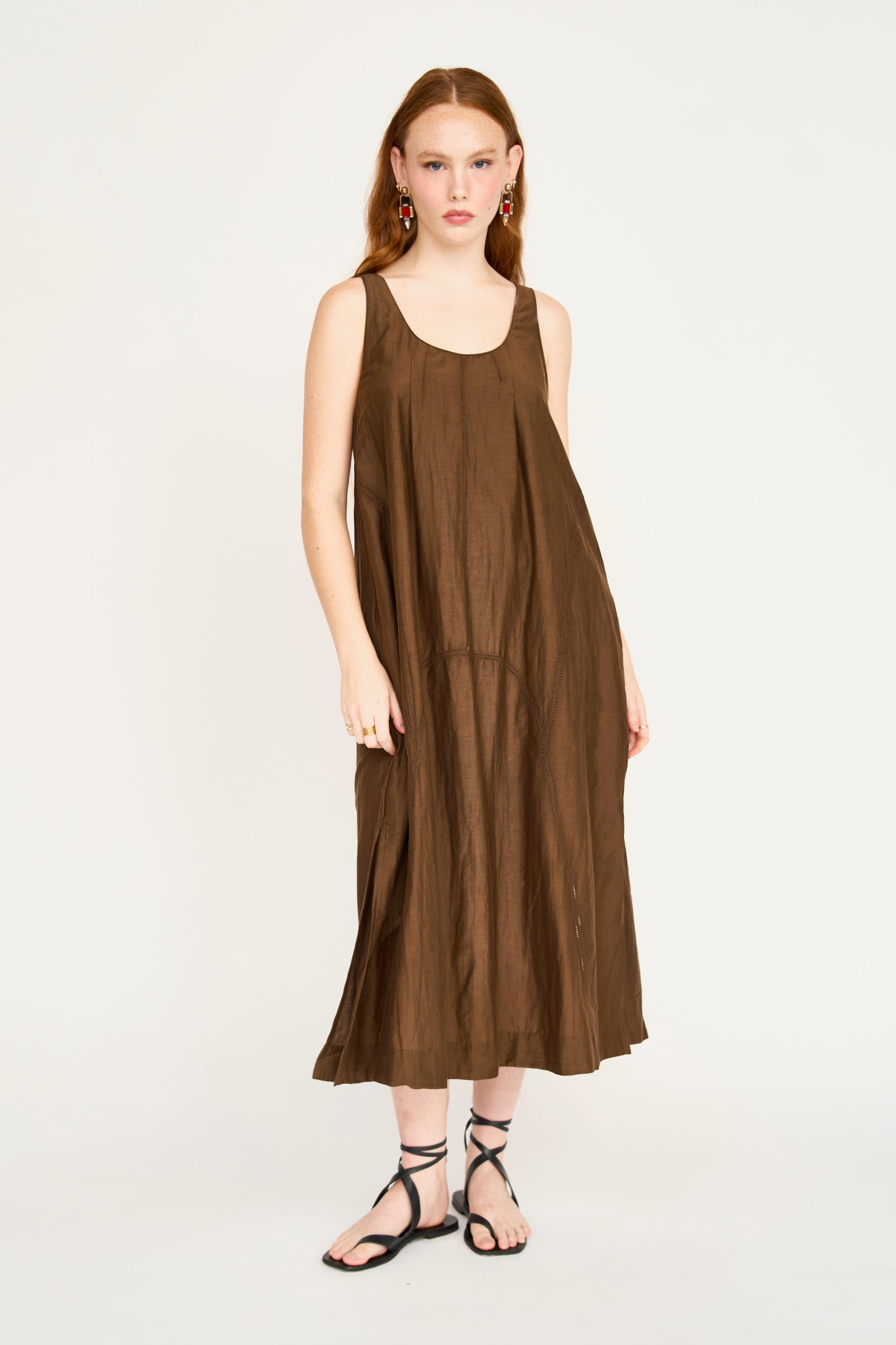 Cassis Dress in Chocolate L