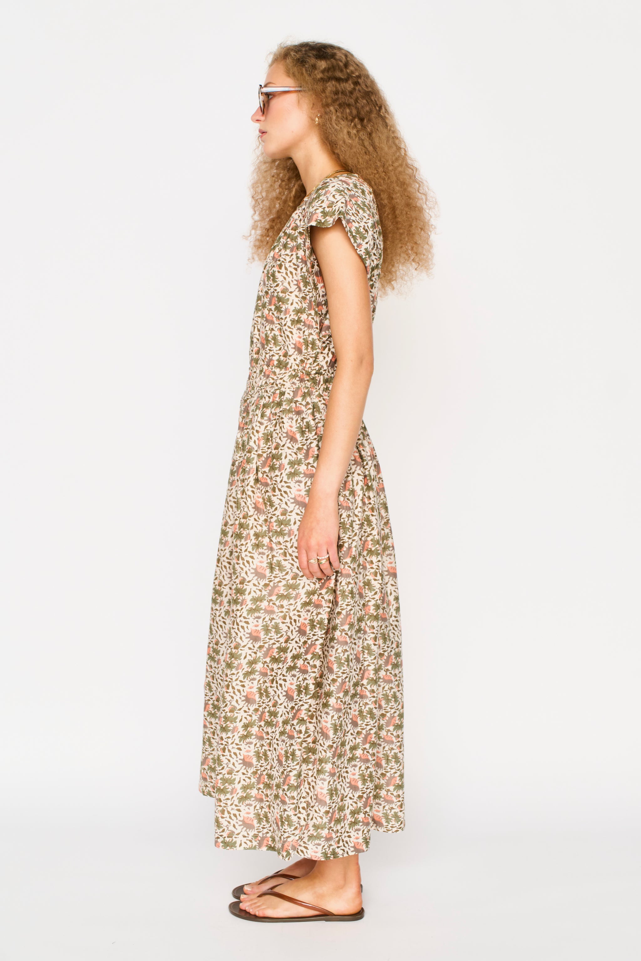 Merida Dress in Pink Cowrie L