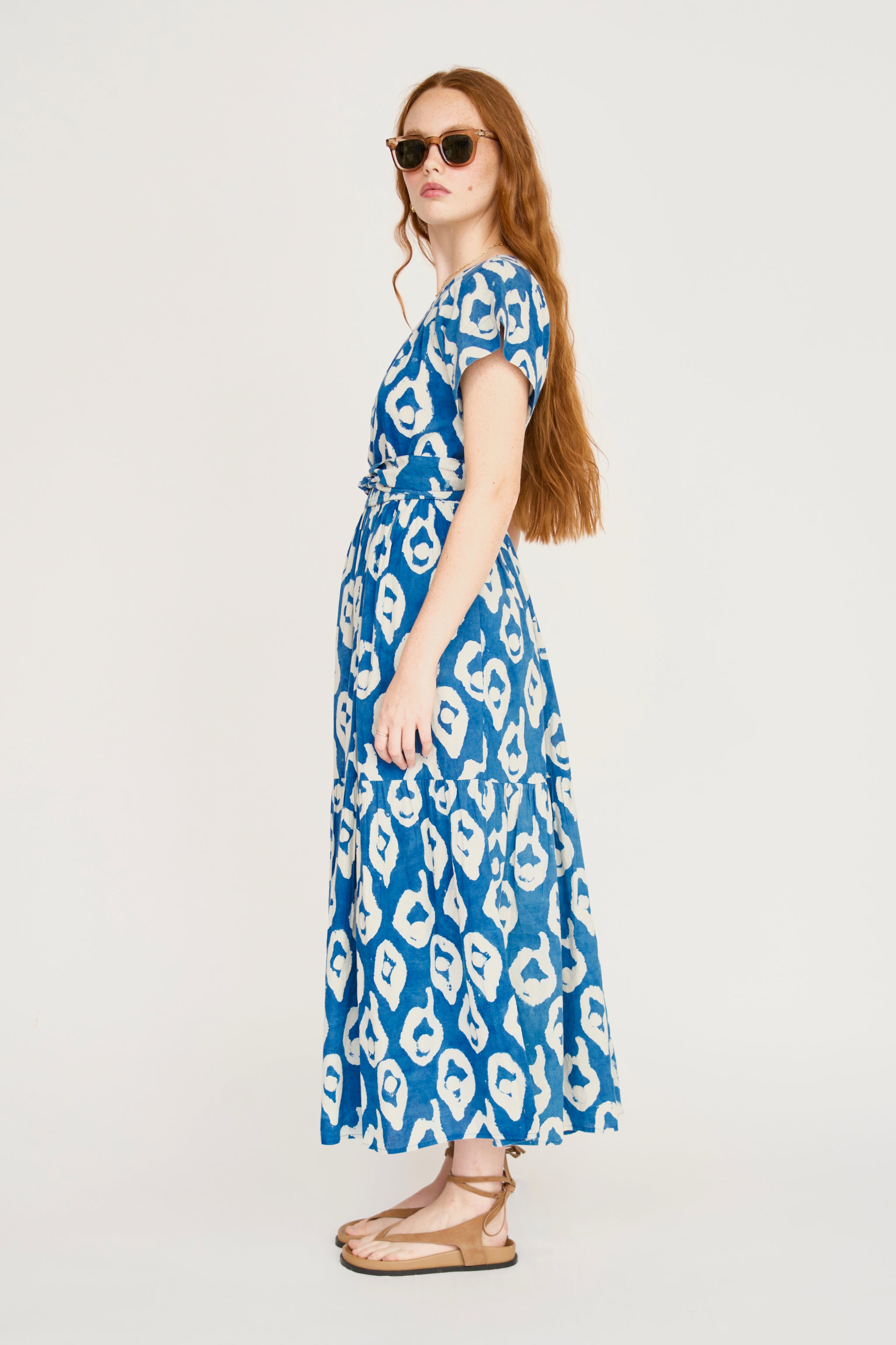 indigo maxi dress Vienna Maxi Dress in Indigo Oyster XL