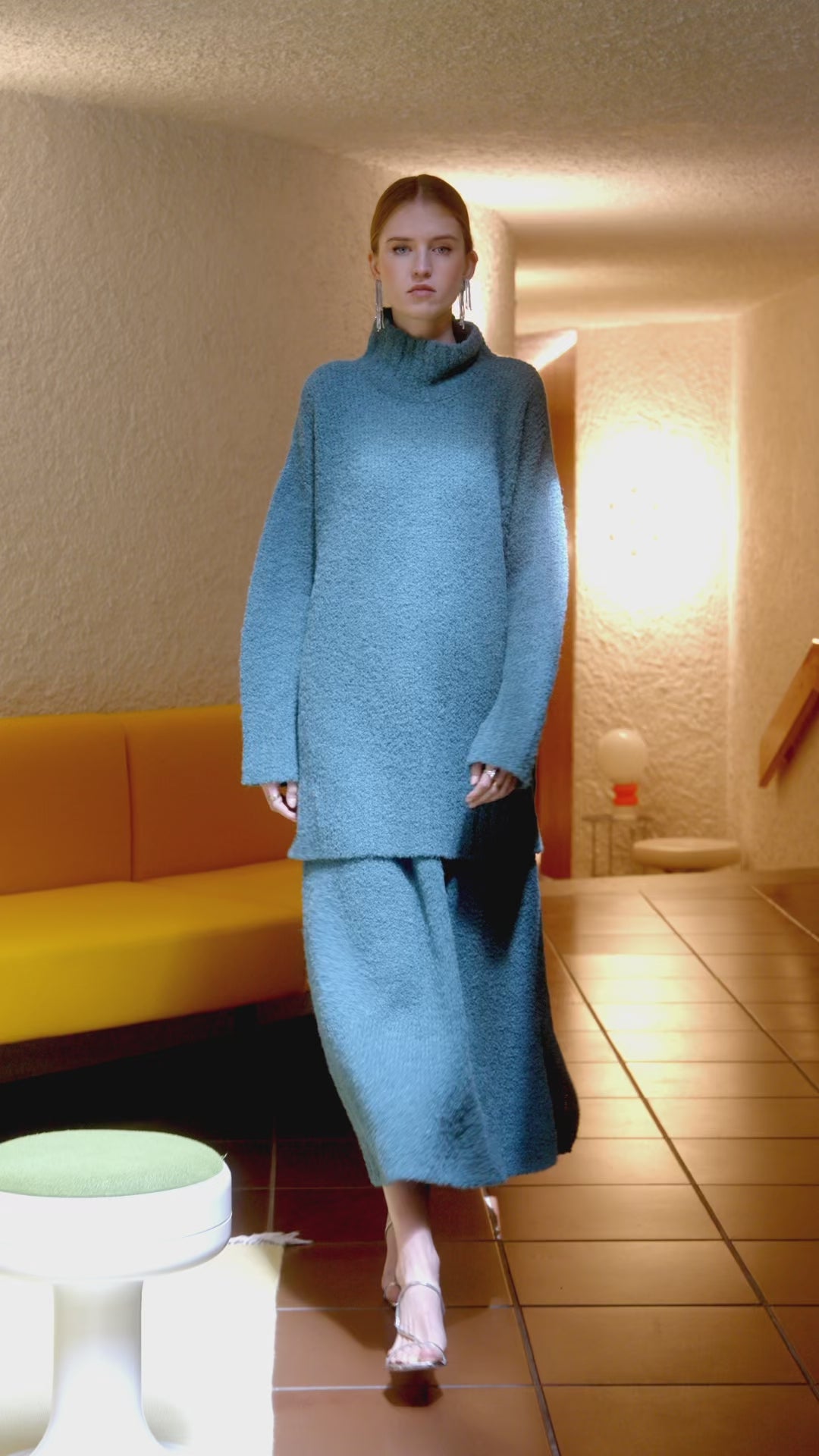Salida Boucle Turtleneck in Spruce – MIRTH