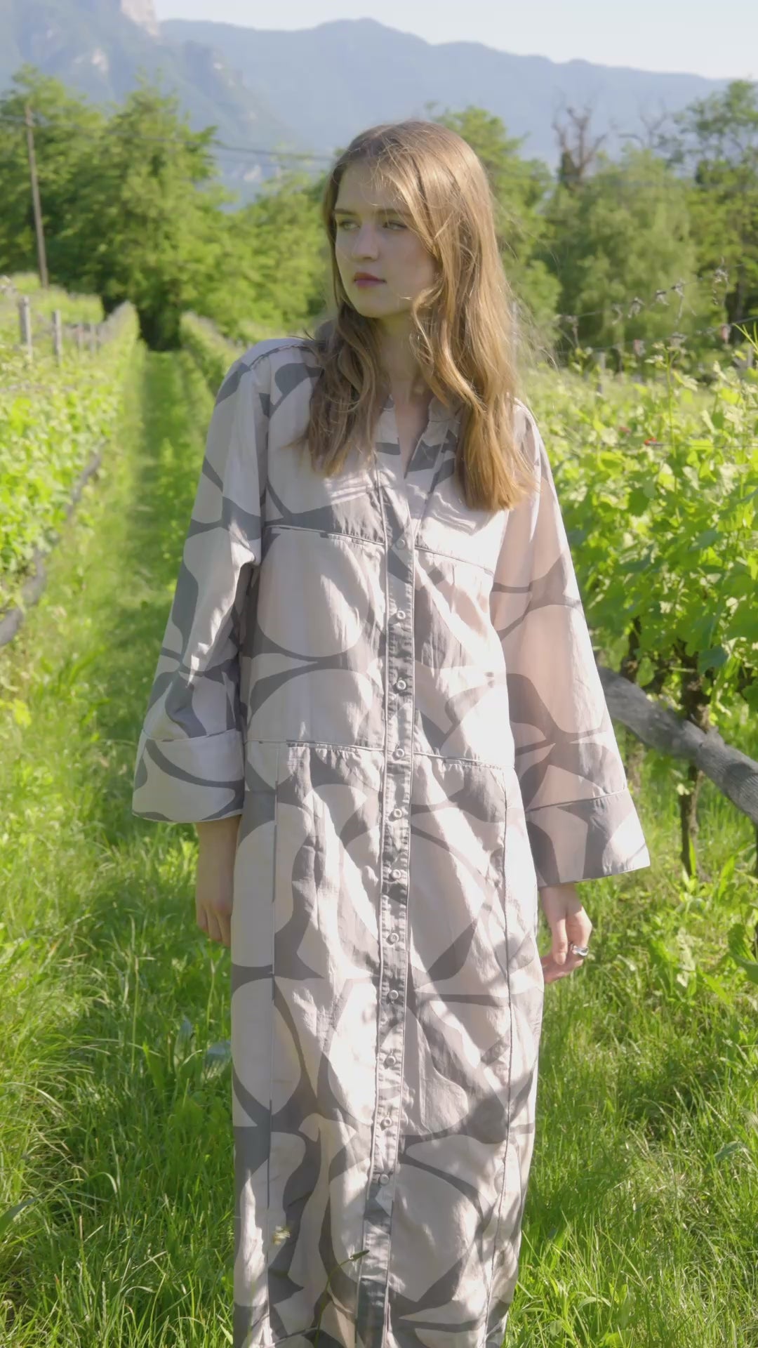 Malmo Dress in Putty Jurassic – MIRTH