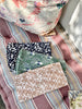 dinner napkins in green peacock