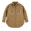 kyoto jacket in quilted tannin