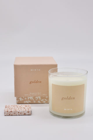 mirth 'golden' scented candle