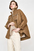 kyoto jacket in quilted tannin