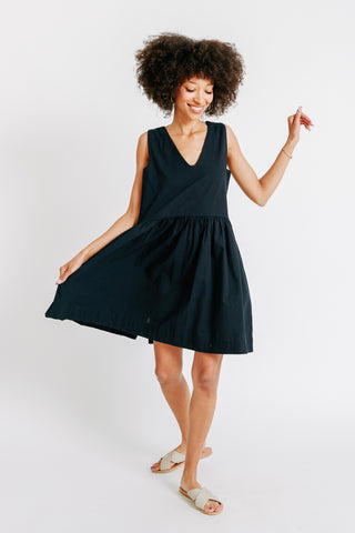 zanzibar mini dress in black